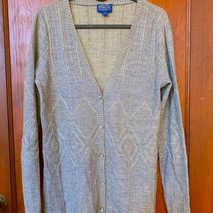 Pendleton wool cardigan.